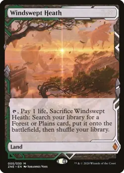 WINDSWEPT HEATH - ZENDIKAR RISING EXPEDITIONS - MTG NEAR MINT - Image 1