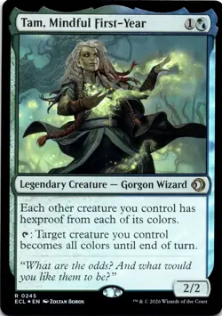 Tam, Mindful First-Year FOIL Lorwyn Eclipsed Magic MTG NM - Image 1