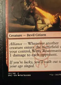 Witty Roastmaster 131/281 Common Streets Of New Capenna Magic: The Gathering - Image 4