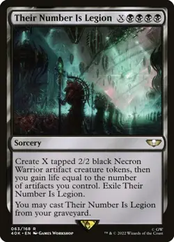 Their Number Is Legion - Warhammer 40k - Rare - MTG Magic Pack fresh - Image 1