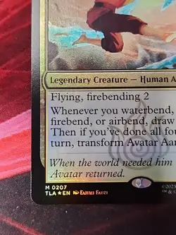MTG Avatar Aang Aang, Master of Elements Foil M 0207 - Image 2