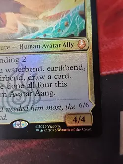 MTG Avatar Aang Aang, Master of Elements Foil M 0207 - Image 3