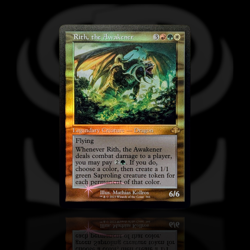 Rith, the Awakener •Retro Frame Foil• Dominaria Remastered • Rare Dragon MTG DMR - Image 1