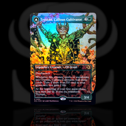 Trystan, Callous Cultivator •Borderless Foil• Rare Elf Druid, Lorwyn Eclipsed - Image 1