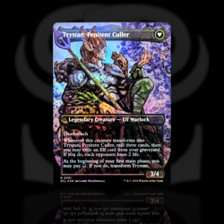 Trystan, Callous Cultivator •Borderless Foil• Rare Elf Druid, Lorwyn Eclipsed - Image 2