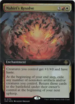 Nahiri's Resolve (Extended Art) - FOIL March of the Machine: The Aftermath MTG - Image 1