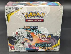 Pokemon TCG: Sun & Moon Cosmic Eclipse Booster Box Sealed w/ Acrylic Case - Image 2