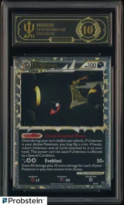 2010 Pokemon HG SS Undaunted #86/90 Umbreon APH 10 BLACK LABEL - Image 1