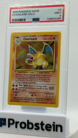 1999 Pokemon Game #4 Charizard - Holo PSA 9 MINT - Image 2