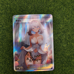May Pokemon Waifu Trainer Foil Goddess Story Waifu Card Girl Holo Anime Super - Image 4