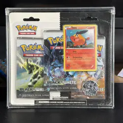 Pokemon Black & White Base 3 Pack Blister Booster Pack NEW Sealed Tepig - Image 1