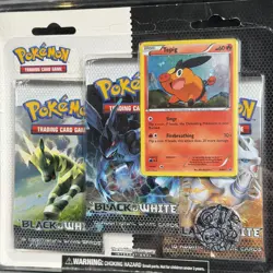 Pokemon Black & White Base 3 Pack Blister Booster Pack NEW Sealed Tepig - Image 2