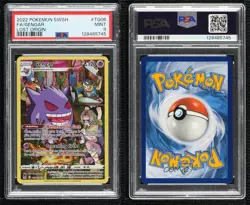 Full Art - Gengar Pokemon Sword & Shield Lost Origin Trainer Gallery PSA 9 MINT - Image 3