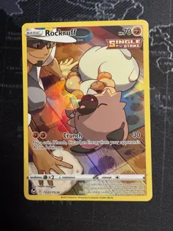 ROCKRUFF Pokemon TG07/TG30 : Silver Tempest Sword & Shield Trainer Gallery HOLO - Image 1