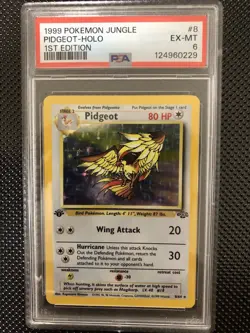1999 POKEMON JUNGLE 1ST ED #8 PIDGEOT-HOLO PSA 6 - Image 1
