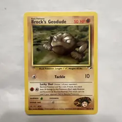 Pokemon TCG Brock's Geodude Gym Heroes 38/132 Regular Unlimited Uncommon - Image 1