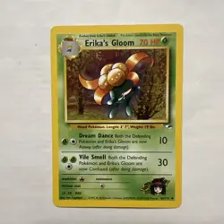 Erika's Gloom 46/132, Gym Heroes, Pokemon TCG, 2000, Vintage, WOTC, Uncommon, LP - Image 1