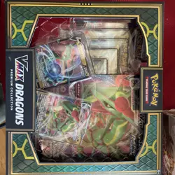 Pokemon TCG VMax Dragons Premium Collection Box Rayquaza & Duraludon - Image 1