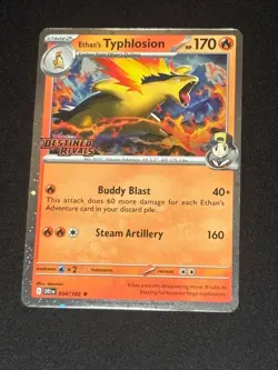 Pokemon TCG Ethan’s Typhlosion 034/182 SV10: Destined Rivals Stamped Promo NM - Image 1