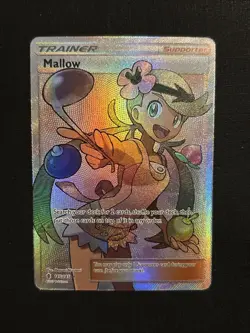 Pokemon TCG Mallow 145/145 Holo Full Art Trainer Ultra Rare Guardians Rising - Image 1