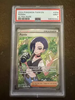 2024 Pokemon Twilight Masquerade Perrin Full Art #209 PSA 9 - Image 1