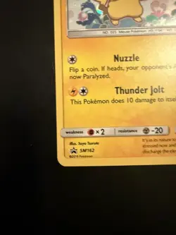 Pikachu & Mimikyu 2019 Sun and Moon Black Star Holo Promo SM162 Pokemon - Image 2