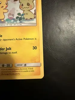 Pikachu & Mimikyu 2019 Sun and Moon Black Star Holo Promo SM162 Pokemon - Image 3