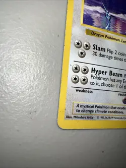 1999 Pokemon Shadowless Dragonair #18 Lightly Played - Image 2