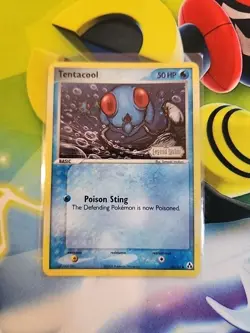 Pokemon TCG - Tentacool 66/92 Legend Maker Reverse Holo Stamp - LP - Image 1