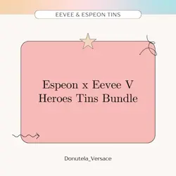 Pokemon V Heroes Espeon x Eevee Tins Bundle NEW & SEALED - Image 1