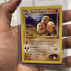 2000 Pokemon Brock's Dugtrio 22/132 Gym Challenge Regular Rare Vintage NM/MT Vtg - Image 1