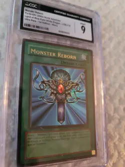 Yu-Gi-Oh! Monster Reborn - CGC 9 Mint - LOB-118 - 1st Edition (Wavy) - Image 2