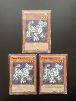 Yugioh Cyber Kirin EOJ-EN008 Common 1st Edition LP/MP X3 - Image 1