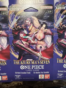 One Piece TCG The Azure Seas Seven (10) Sleeved Booster Packs IN HAND FAST SHIP - Image 3