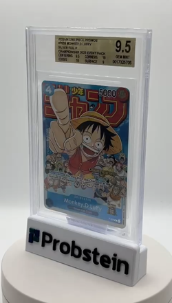 2022-24 One Piece Promos P033 Monkey D. Luffy Silver Foil Champsp Event BGS 9.5 - Image 2