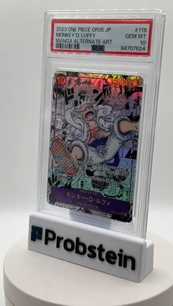 2023 One Piece OP05 Japanese Manga Alternate Art #119 Monkey D. Luffy PSA 10 - Image 2