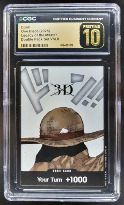 2025 ONE PIECE CCG DON!! LEGACY OF THE MASTER CGC 10 PRISTINE C PT - Image 1