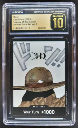 2025 ONE PIECE CCG DON!! LEGACY OF THE MASTER CGC 10 PRISTINE D PT - Image 1