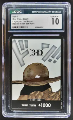 2025 ONE PIECE CCG DON!! LEGACY OF THE MASTER CGC 10 D PT - Image 1