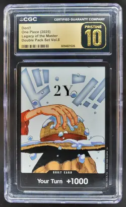2025 ONE PIECE CCG DON!! LEGACY OF THE MASTER VOL. 8 CGC 10 PRISTINE C PT - Image 1