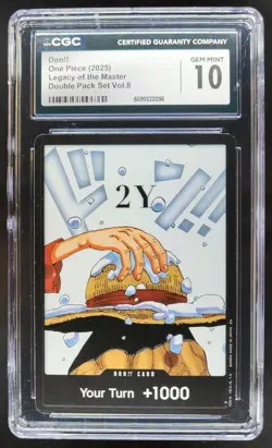 2025 ONE PIECE CCG DON!! LEGACY OF THE MASTER CGC 10 C PT - Image 1