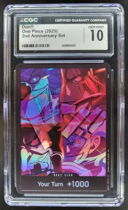 2025 ONE PIECE CCG DON!! 2ND ANNIVERSARY SET CGC 10 C PT - Image 1