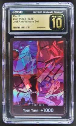 2025 ONE PIECE CCG DON!! 2ND ANNIVERSARY SET CGC 10 PRISTINE C PT - Image 1