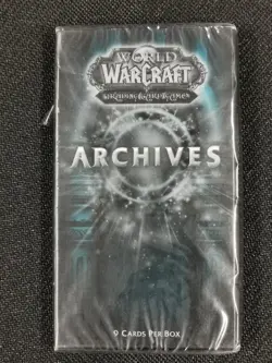 2010 WORLD OF WARCRAFT ARCHIVES BOOSTER PACK BLIZZARD SEALED - Image 1