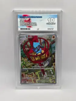 ACE 10 Riolu MEP 010 Pokemon Center ETB Promo Holo Pokemon Card - Gem Mint - Image 1
