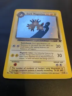 Pokemon TCG Dark Magneton 11/82 Holo Card Team Rocket Set - Image 2