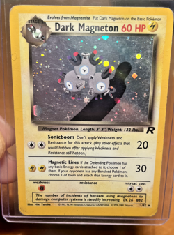 Pokemon Cards: Team Rocket Rare Holo: Dark Magneton 11/82 MP - Image 1