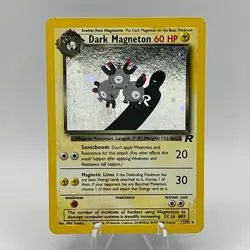 DARK MAGNETON 11/82 Team Rocket Unlimited Holo Rare Vintage WOTC Pokemon Card - Image 1