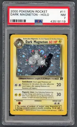 Pokemon Cards - PSA 7 Dark Magneton 11/82 - Team Rocket - NM - PSA7 - Image 1
