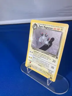 Dark Magneton 11/82 Holo Rare Team Rocket Set Pokemon Card Heavily Played - Image 4